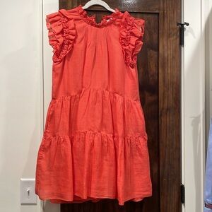 Sea NY Tabitha Dress in Red/Coral